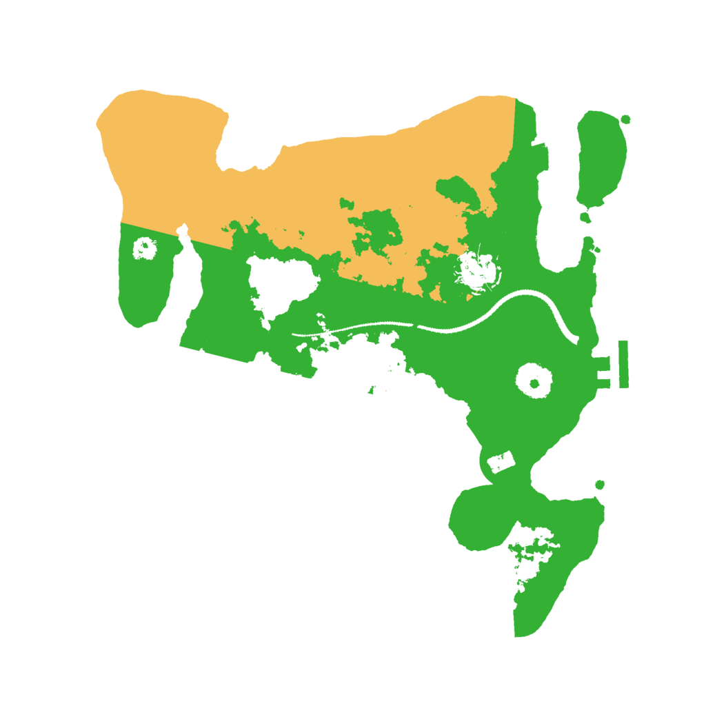 Biome Rust Map: Procedural Map, Size: 3000, Seed: 6365251