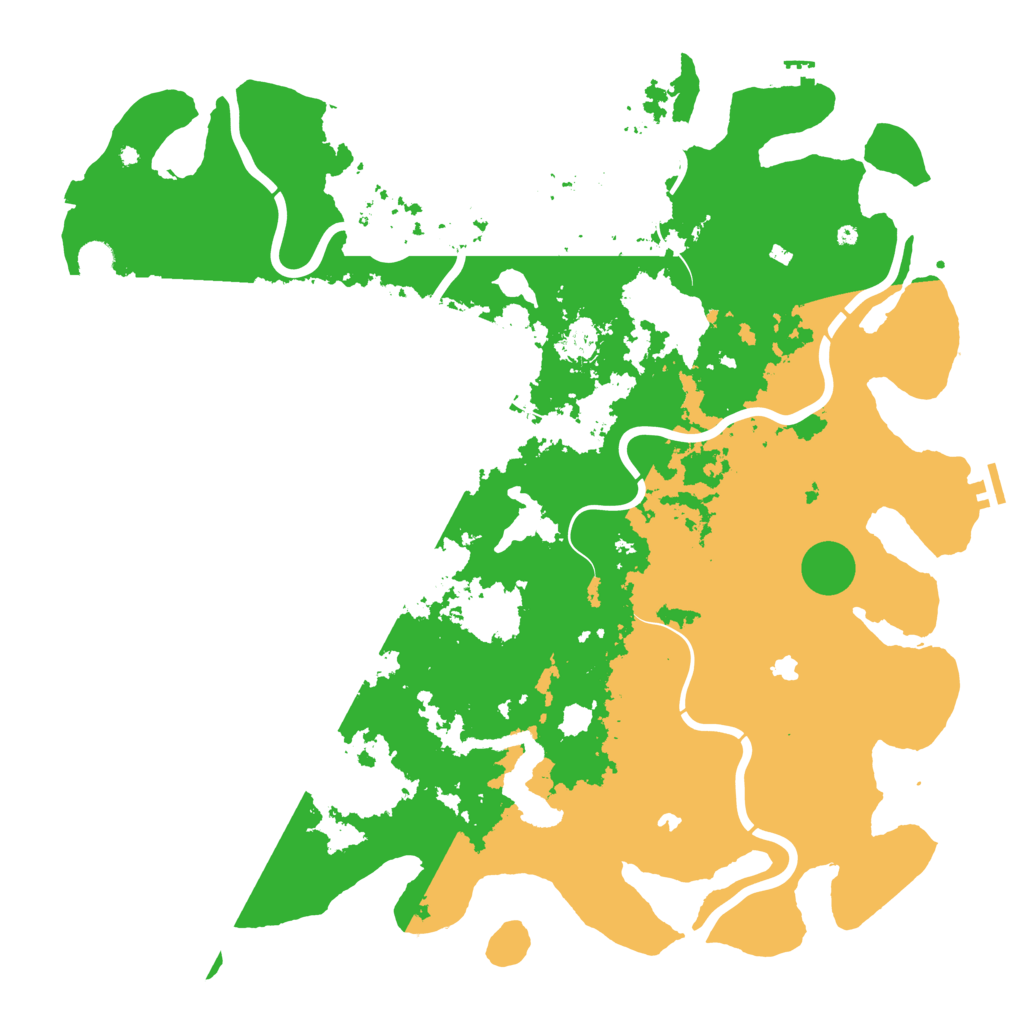 Biome Rust Map: Procedural Map, Size: 5000, Seed: 721518244