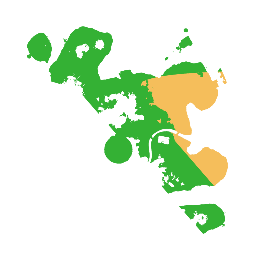 Biome Rust Map: Procedural Map, Size: 2500, Seed: 354986