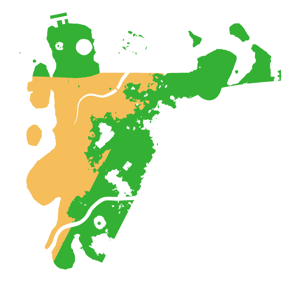 Biome Rust Map: Procedural Map, Size: 3500, Seed: 9876523