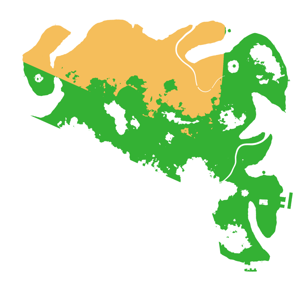 Biome Rust Map: Procedural Map, Size: 3800, Seed: 42025