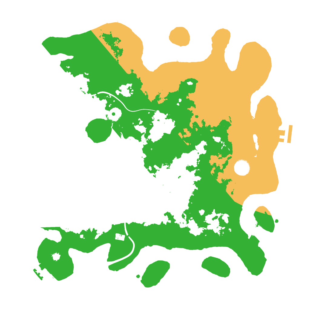 Biome Rust Map: Procedural Map, Size: 3500, Seed: 2098090563