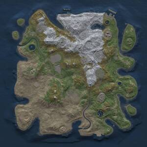 Thumbnail Rust Map: Procedural Map, Size: 3600, Seed: 567920, 15 Monuments
