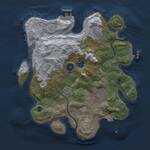 Thumbnail Rust Map: Procedural Map, Size: 3000, Seed: 1171294302, 10 Monuments