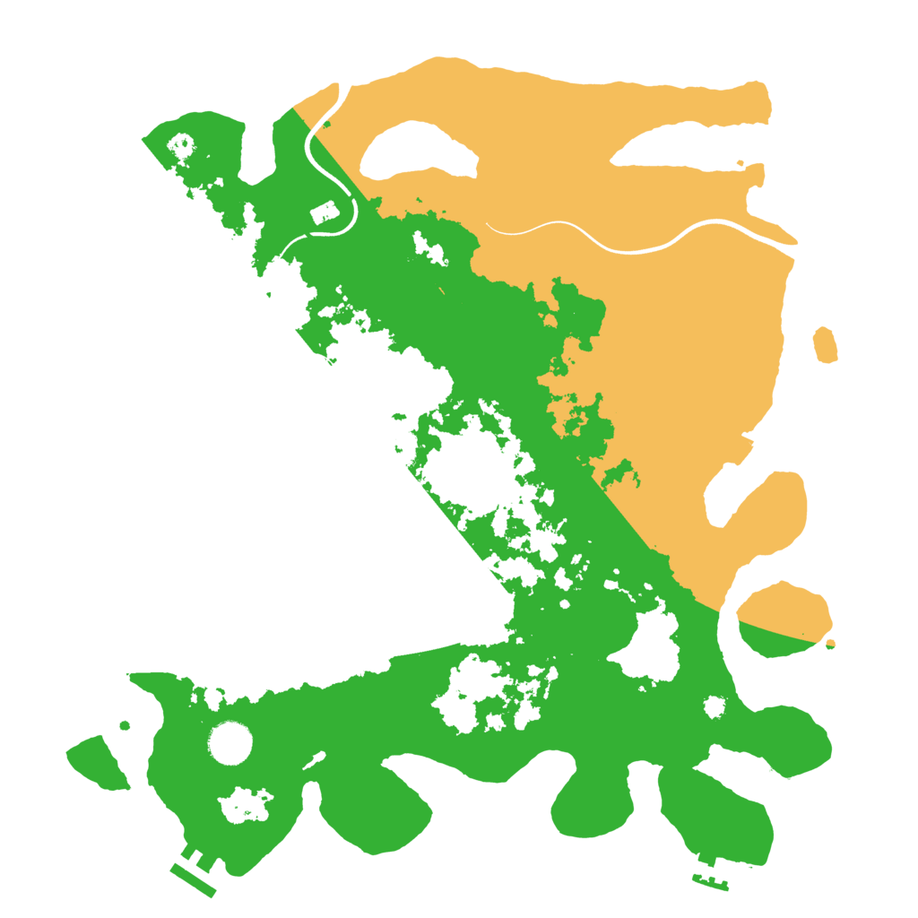 Biome Rust Map: Procedural Map, Size: 3700, Seed: 131161216