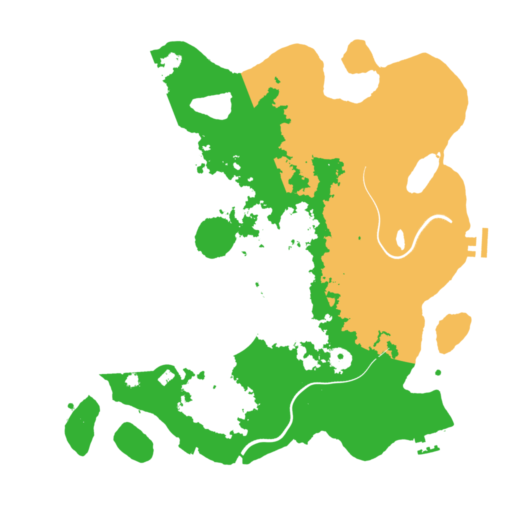 Biome Rust Map: Procedural Map, Size: 3500, Seed: 1464850115
