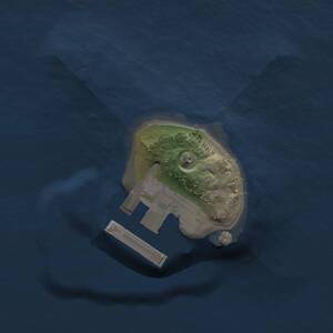 Thumbnail Rust Map: Procedural Map, Size: 1000, Seed: 991250173, 2 Monuments
