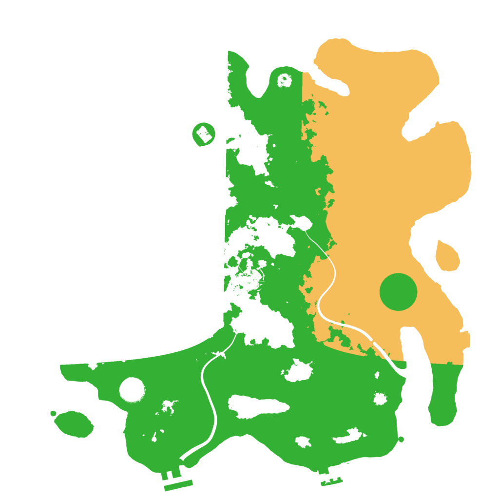 Biome Rust Map: Procedural Map, Size: 3500, Seed: 1588710