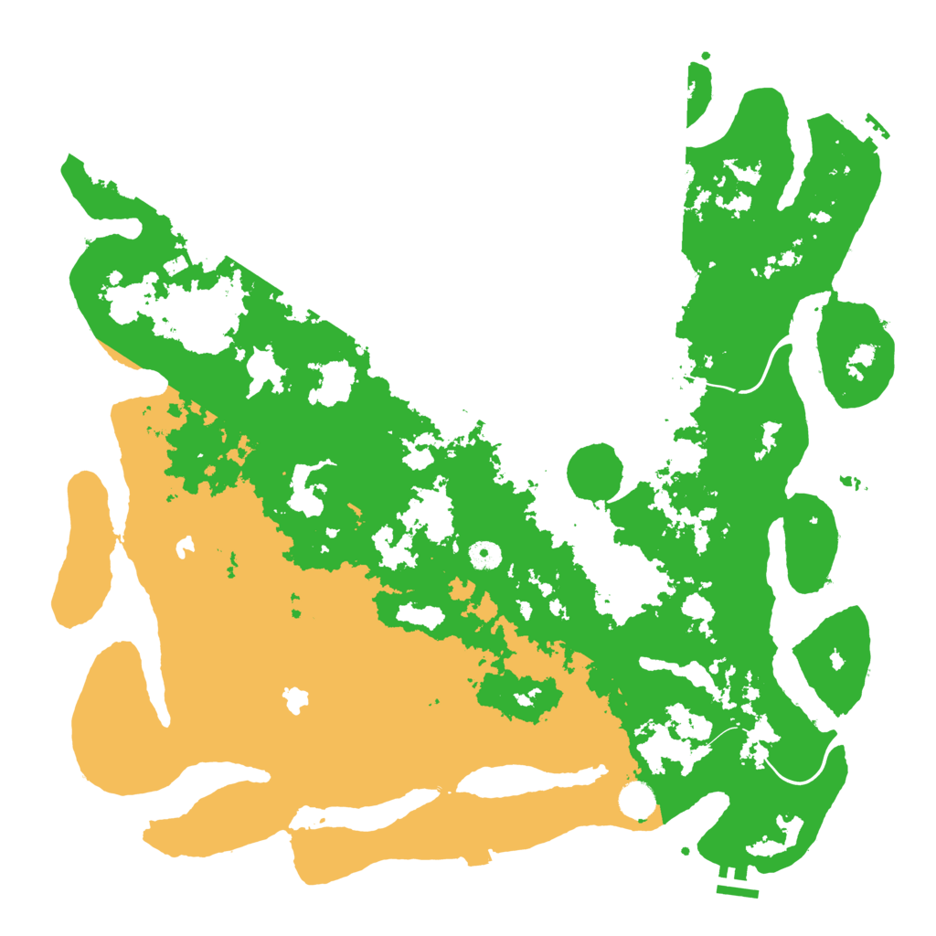 Biome Rust Map: Procedural Map, Size: 4500, Seed: 67893416