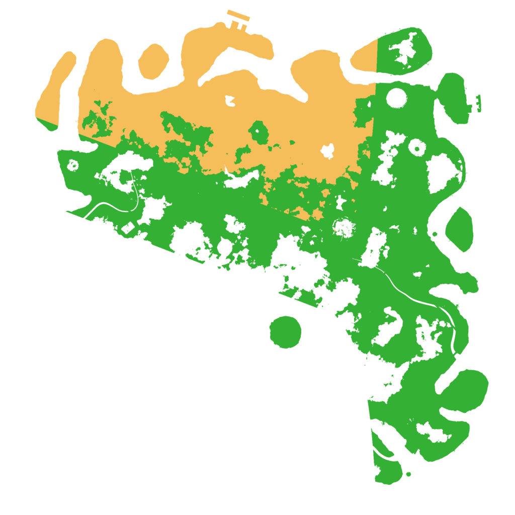 Biome Rust Map: Procedural Map, Size: 4500, Seed: 88899363