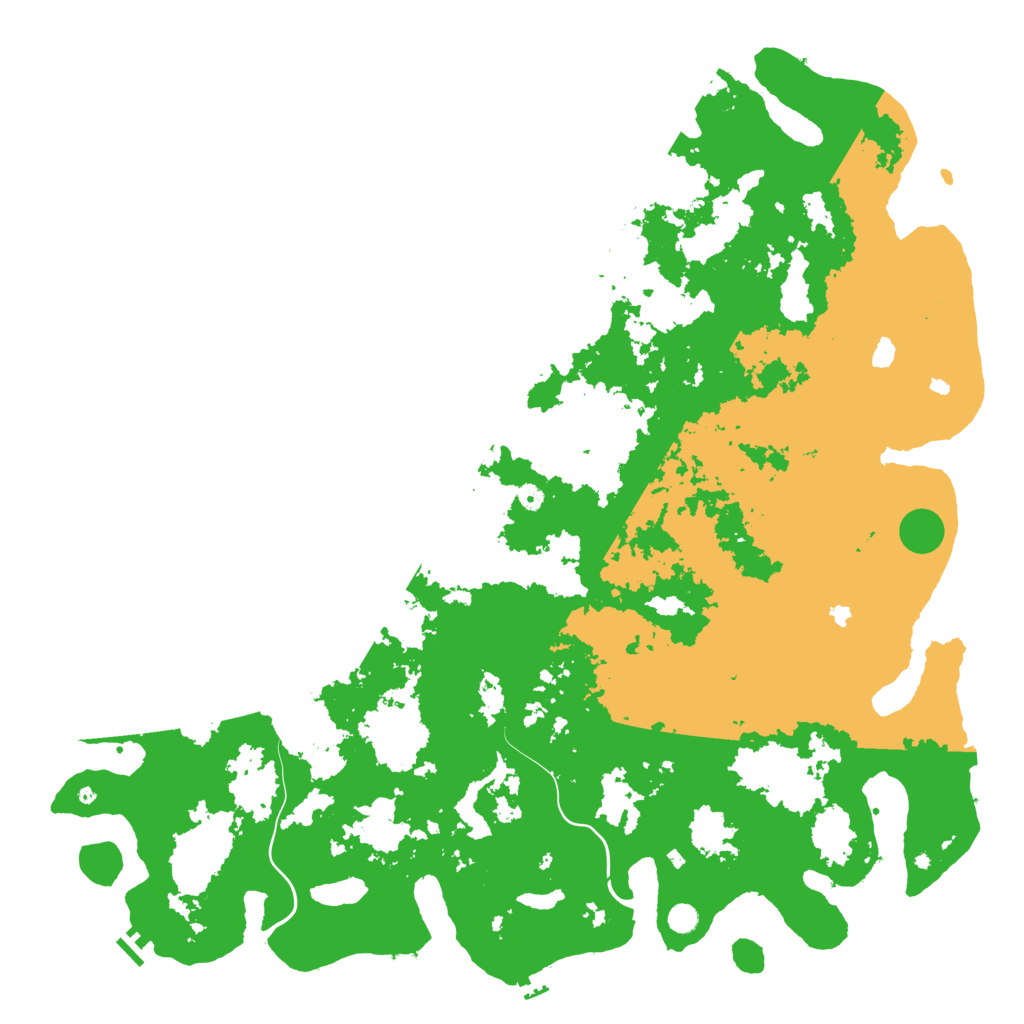 Biome Rust Map: Procedural Map, Size: 6000, Seed: 824869374