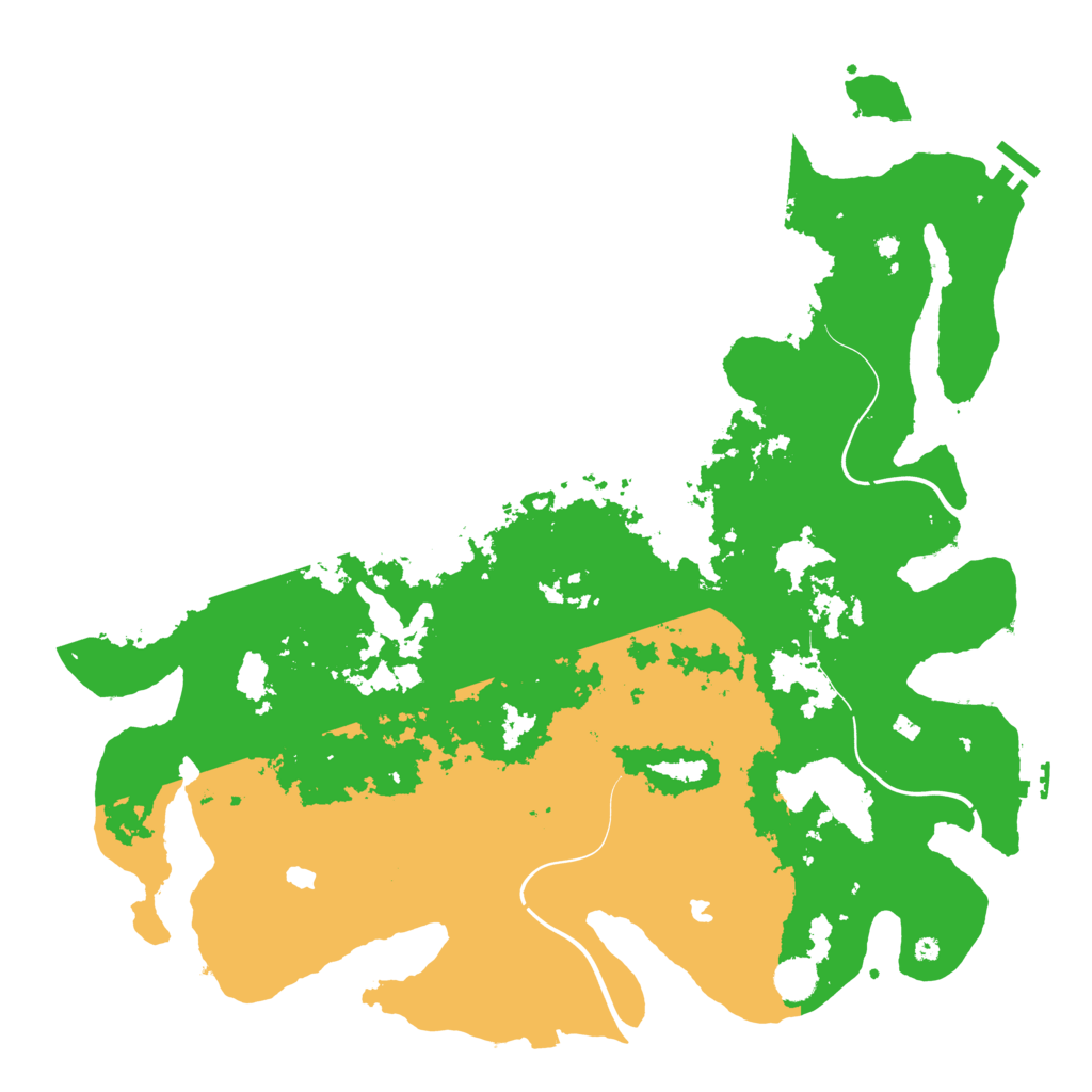Biome Rust Map: Procedural Map, Size: 4500, Seed: 174116916