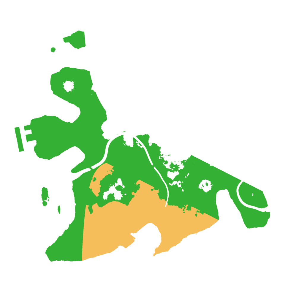 Biome Rust Map: Procedural Map, Size: 2500, Seed: 1364170242