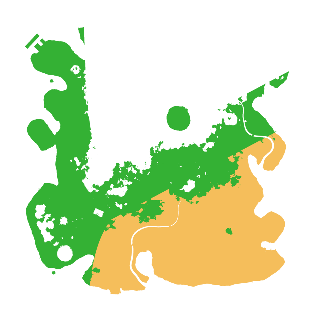 Biome Rust Map: Procedural Map, Size: 3600, Seed: 75695