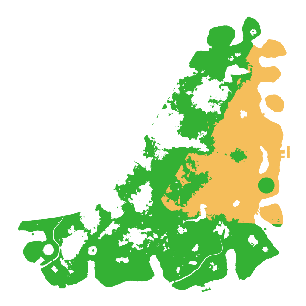 Biome Rust Map: Procedural Map, Size: 5000, Seed: 824869374