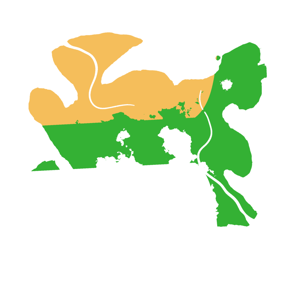 Biome Rust Map: Procedural Map, Size: 2500, Seed: 29413