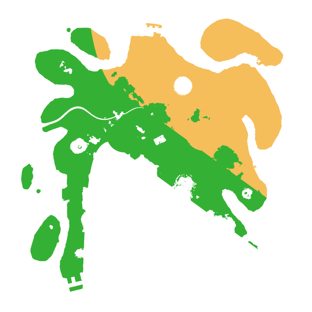 Biome Rust Map: Procedural Map, Size: 3000, Seed: 468554
