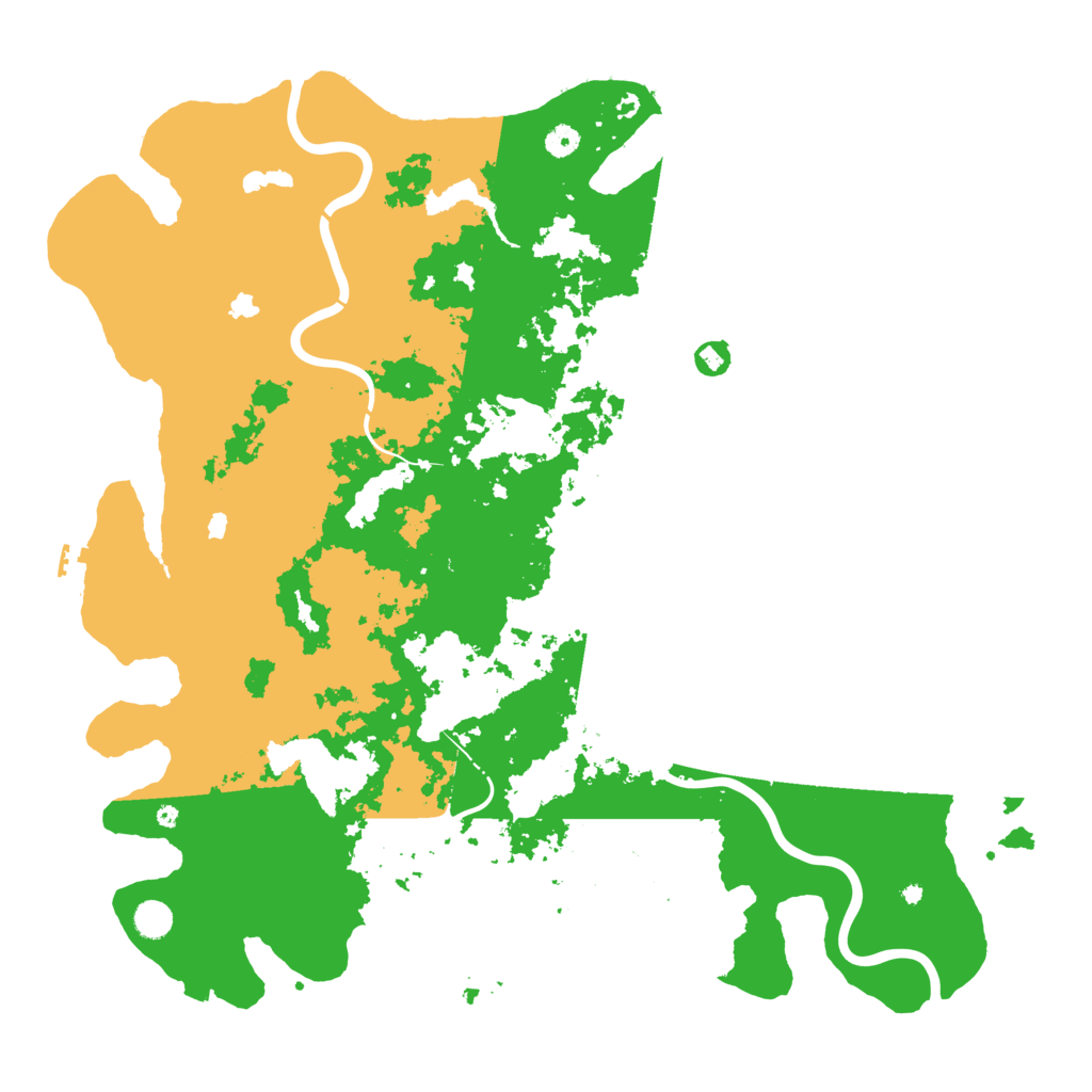 Biome Rust Map: Procedural Map, Size: 5000, Seed: 1579216174