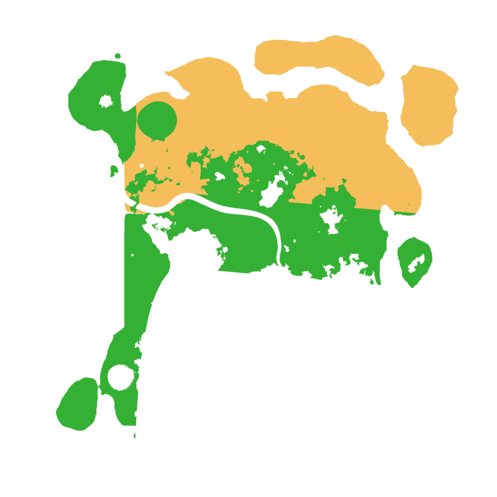 Biome Rust Map: Procedural Map, Size: 3500, Seed: 25772451