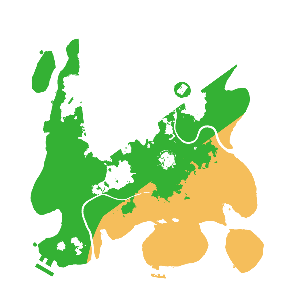 Biome Rust Map: Procedural Map, Size: 3000, Seed: 4707