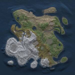 Thumbnail Rust Map: Procedural Map, Size: 2850, Seed: 1815193686, 9 Monuments