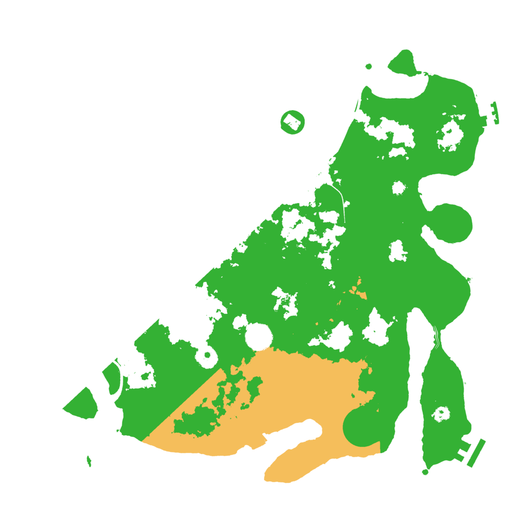 Biome Rust Map: Procedural Map, Size: 3500, Seed: 104858989