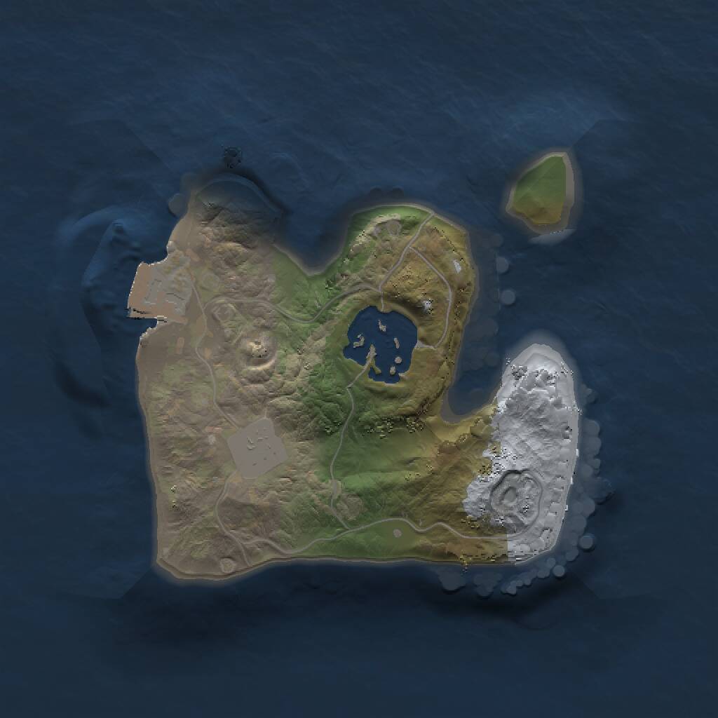 Rust Map: Procedural Map, Size: 1500, Seed: 1895945700, 2 Monuments