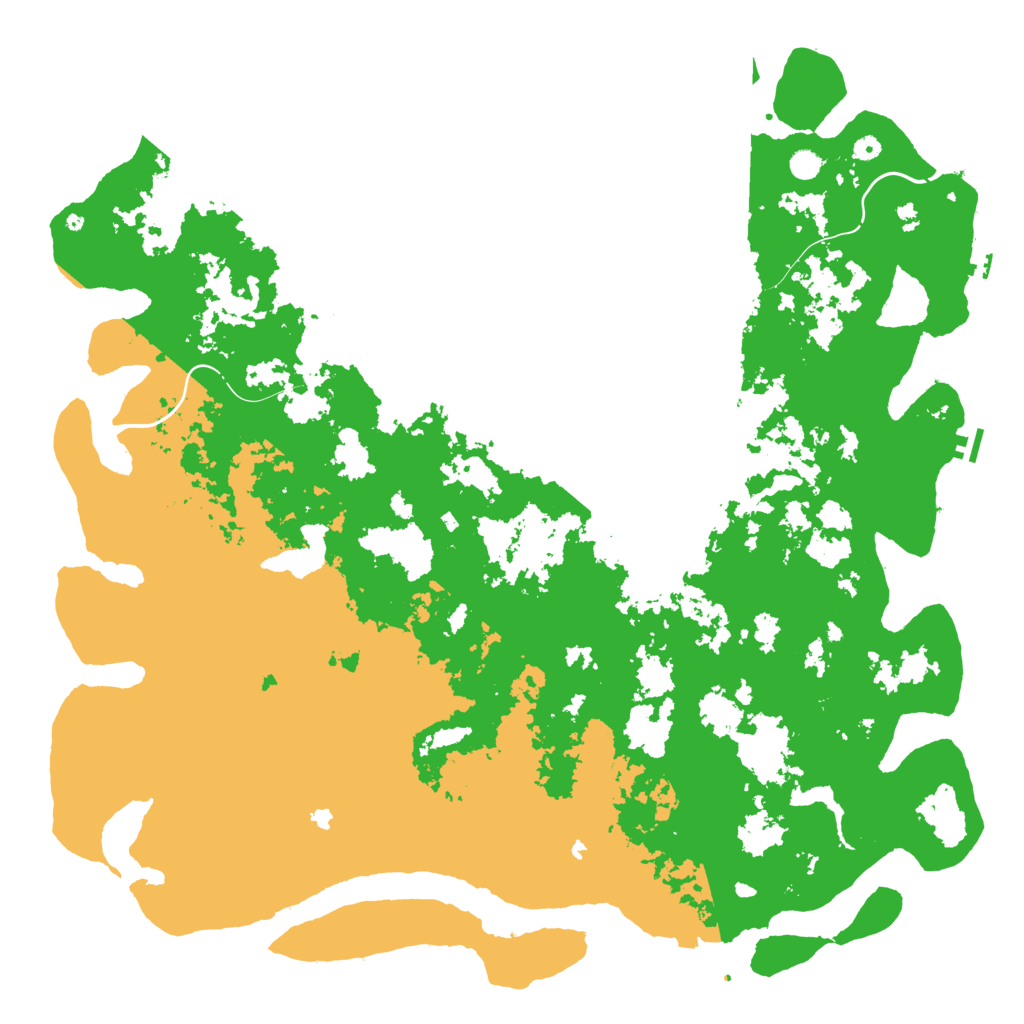 Biome Rust Map: Procedural Map, Size: 6000, Seed: 674152