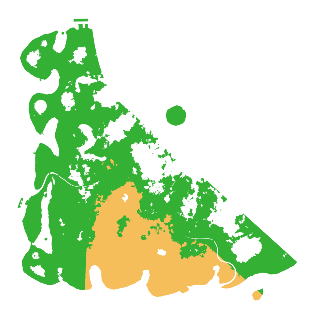 Biome Rust Map: Procedural Map, Size: 4500, Seed: 54684