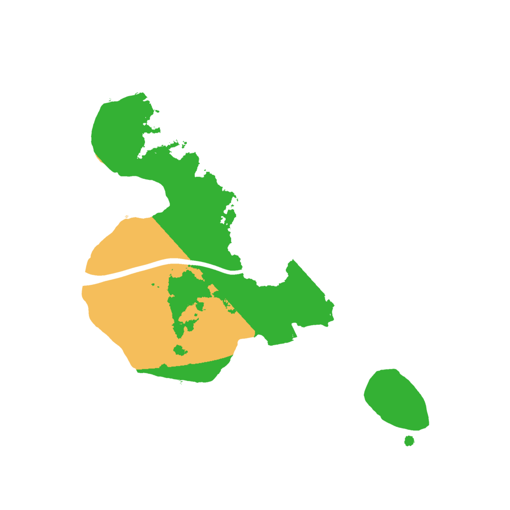 Biome Rust Map: Procedural Map, Size: 2000, Seed: 4325324