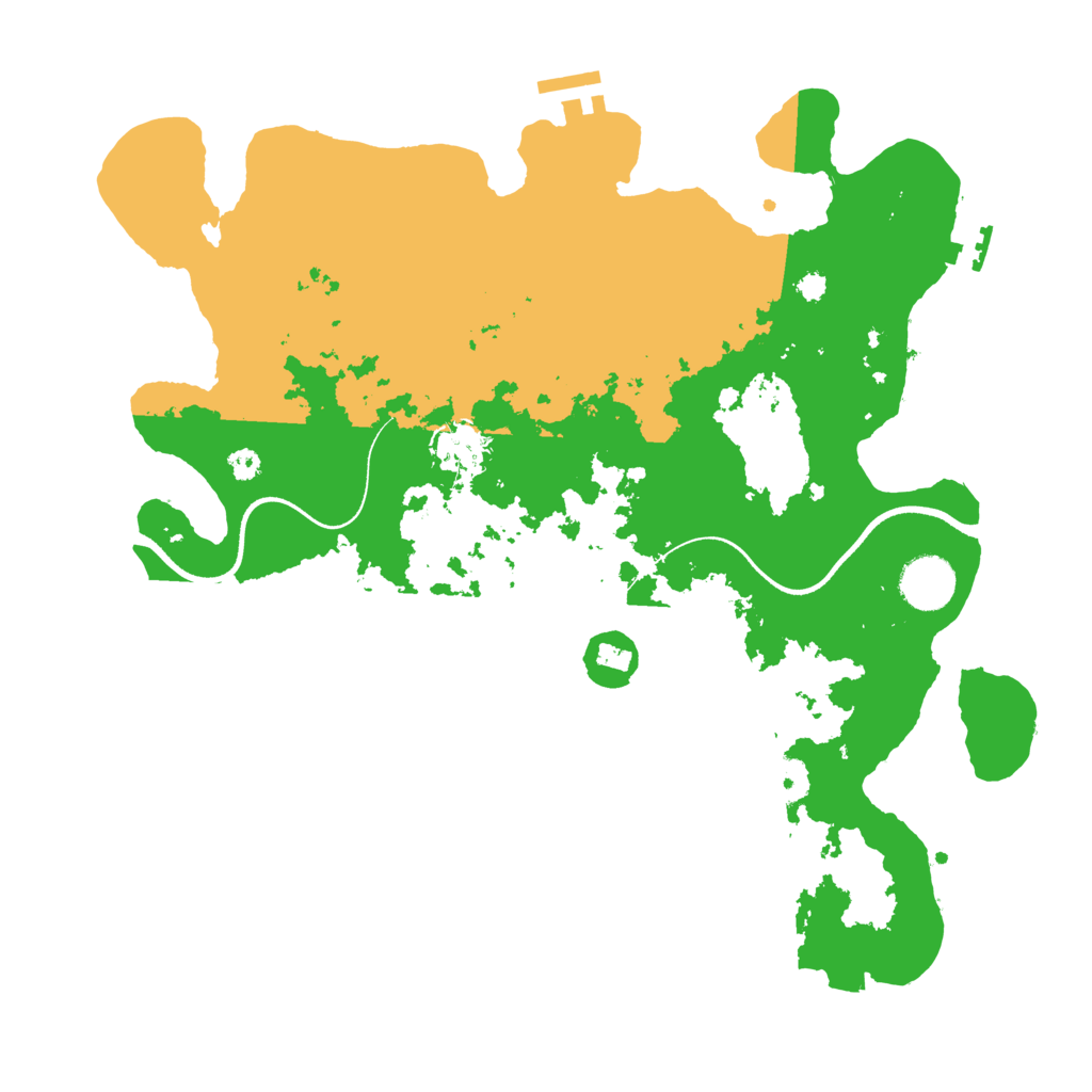 Biome Rust Map: Procedural Map, Size: 3500, Seed: 20250403