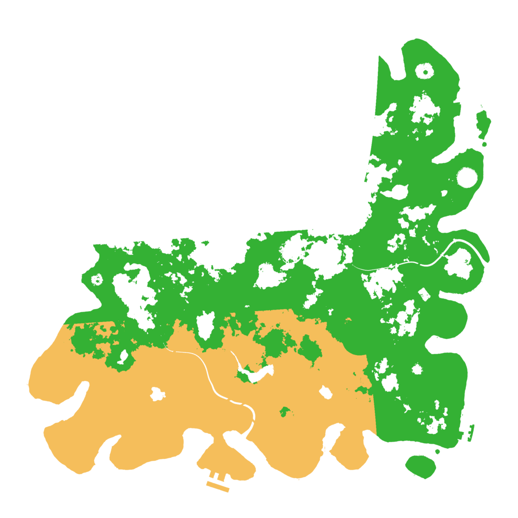 Biome Rust Map: Procedural Map, Size: 4500, Seed: 1538447703