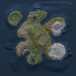 Thumbnail Rust Map: Procedural Map, Size: 2000, Seed: 765756, 4 Monuments