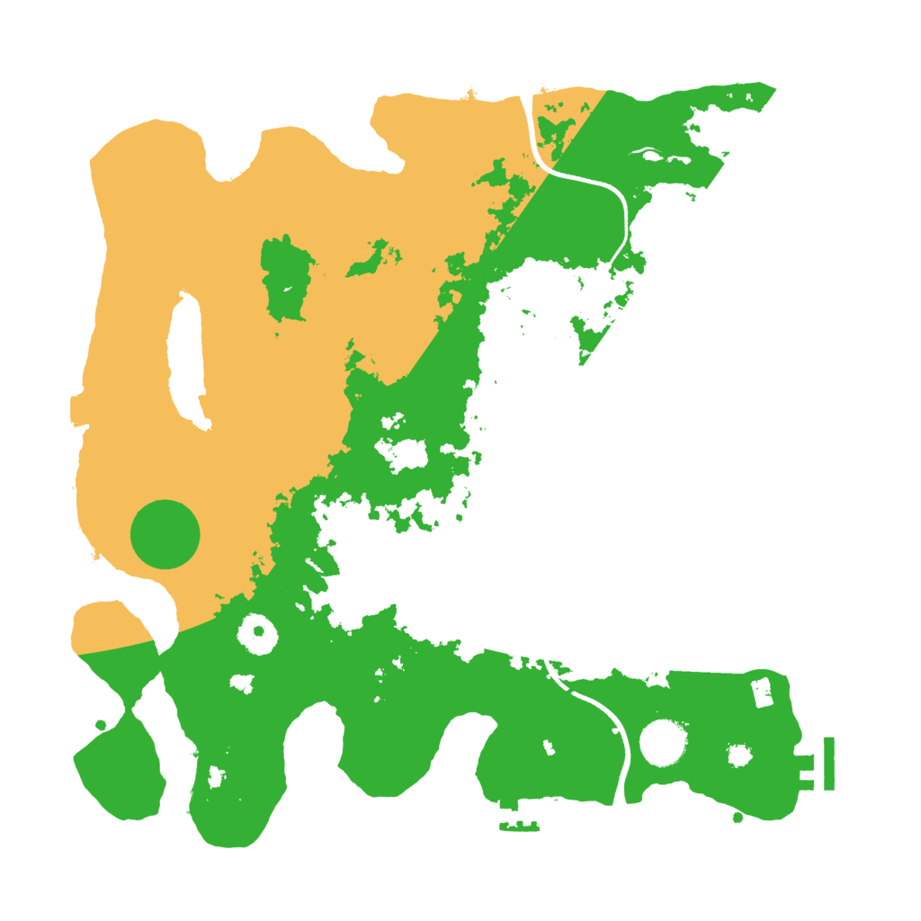 Biome Rust Map: Procedural Map, Size: 3500, Seed: 673827724