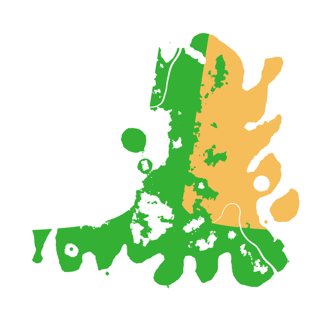 Biome Rust Map: Procedural Map, Size: 3500, Seed: 257498577