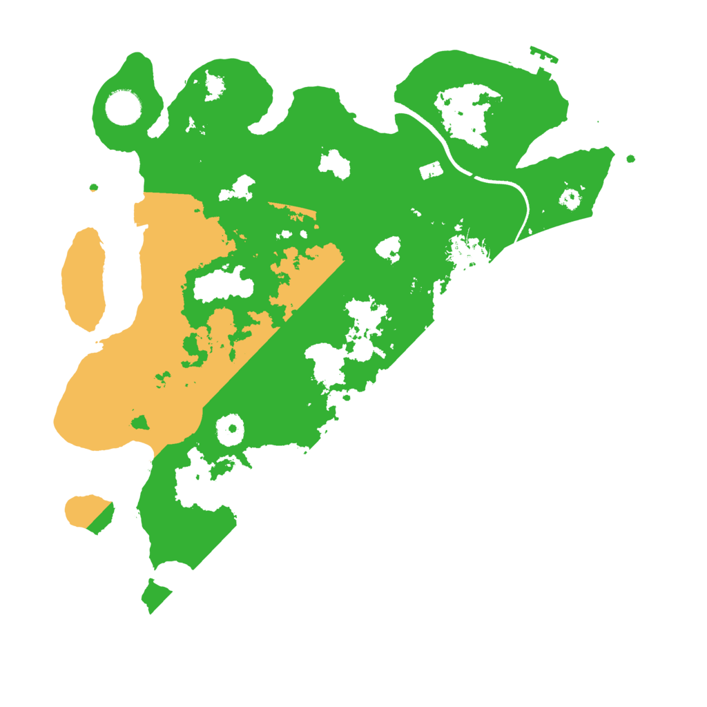 Biome Rust Map: Procedural Map, Size: 3500, Seed: 223777537