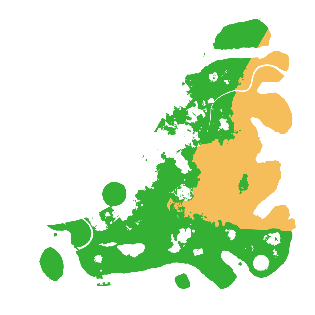 Biome Rust Map: Procedural Map, Size: 3500, Seed: 1145368266