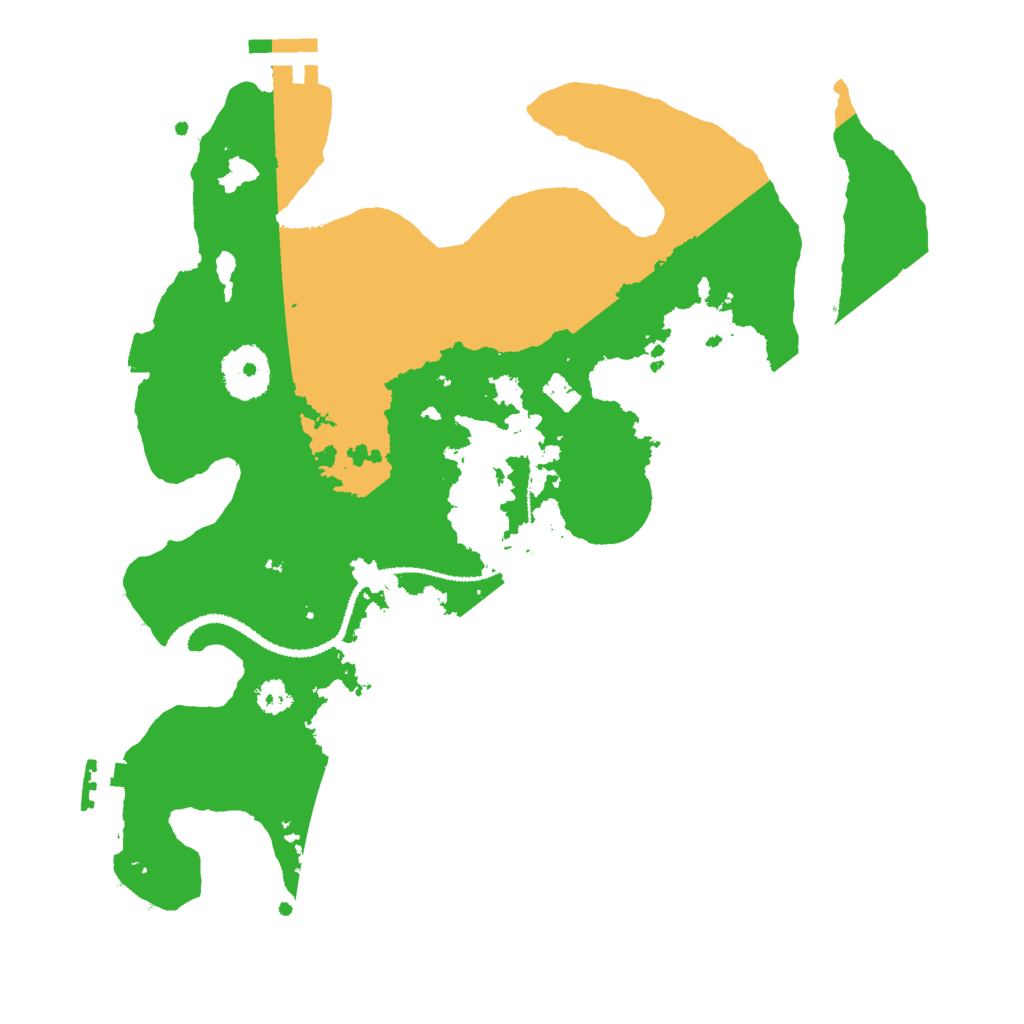 Biome Rust Map: Procedural Map, Size: 3000, Seed: 13223