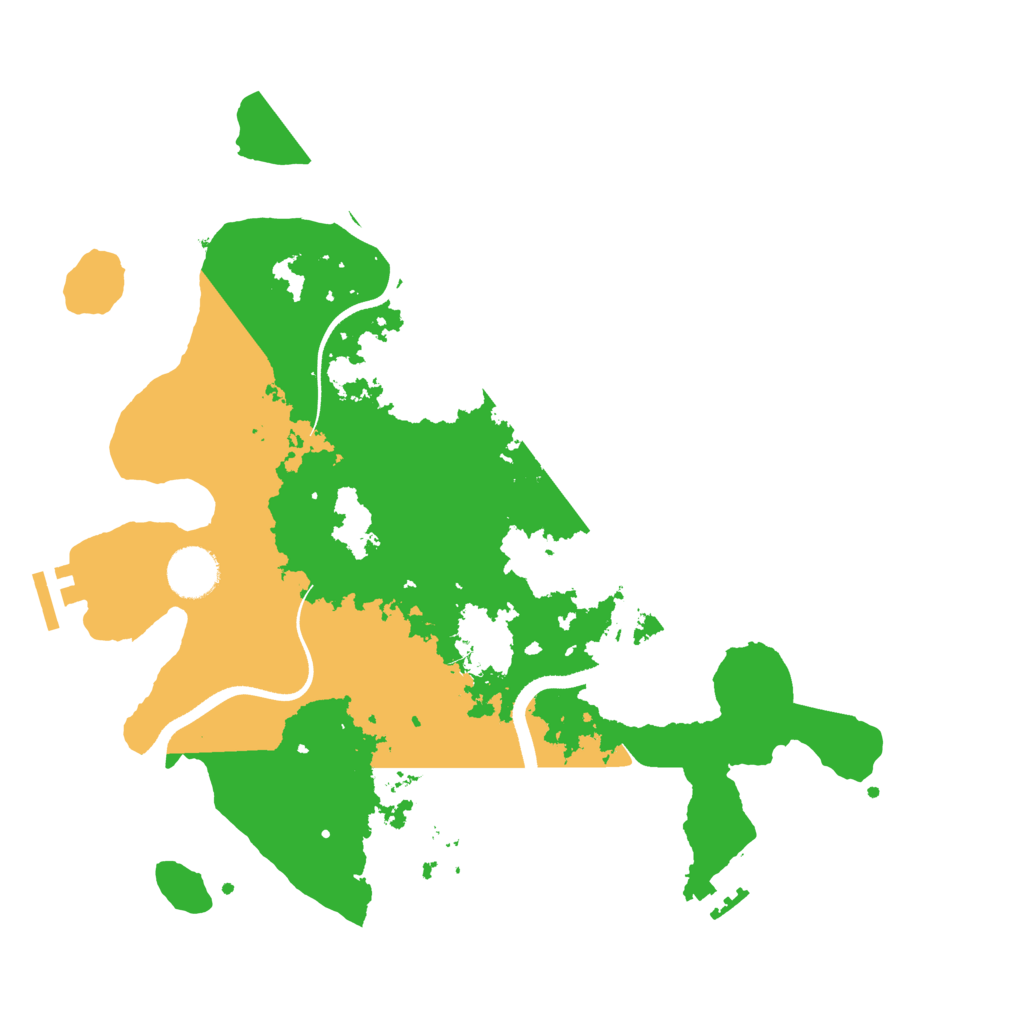 Biome Rust Map: Procedural Map, Size: 3500, Seed: 3453774