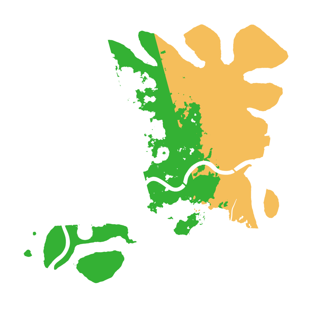 Biome Rust Map: Procedural Map, Size: 3500, Seed: 24042025