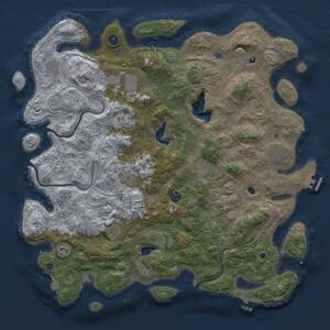 Thumbnail Rust Map: Procedural Map, Size: 4750, Seed: 1820504216, 17 Monuments