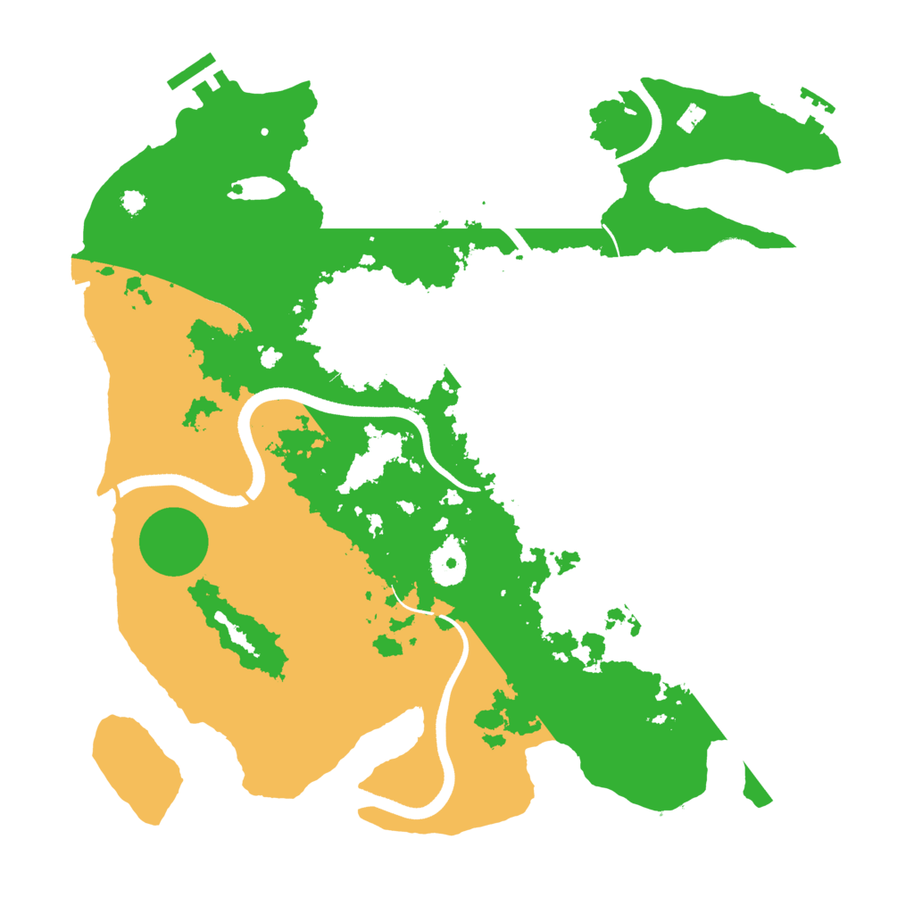 Biome Rust Map: Procedural Map, Size: 3500, Seed: 36870