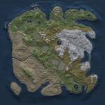 Thumbnail Rust Map: Procedural Map, Size: 3500, Seed: 36870, 13 Monuments