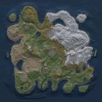 Thumbnail Rust Map: Procedural Map, Size: 3400, Seed: 956859135, 13 Monuments