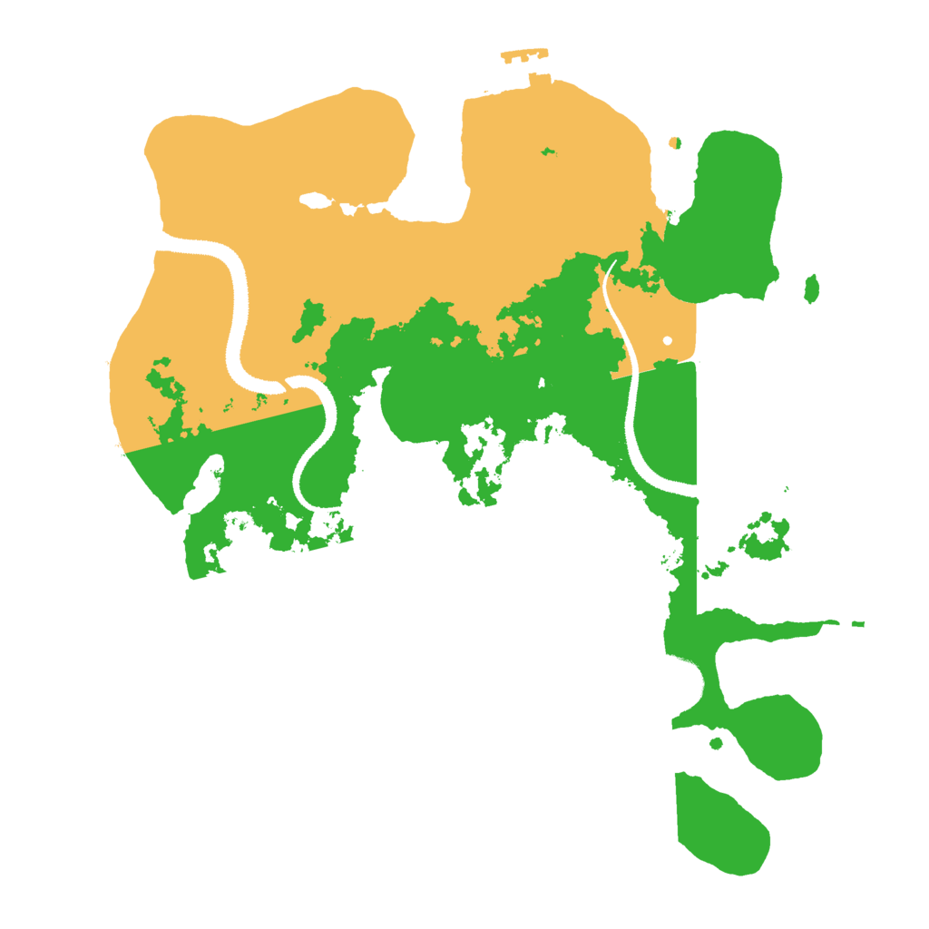 Biome Rust Map: Procedural Map, Size: 3000, Seed: 368991854