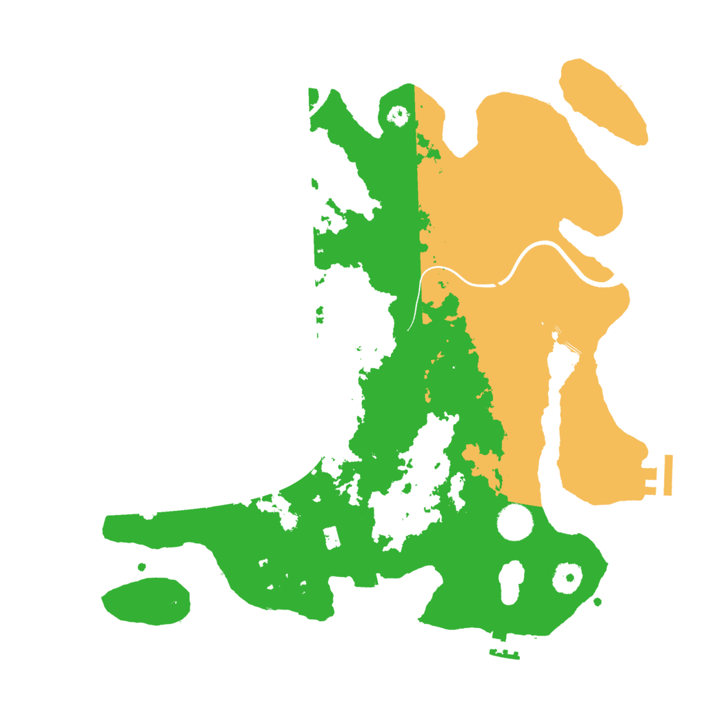 Biome Rust Map: Procedural Map, Size: 3500, Seed: 148098934