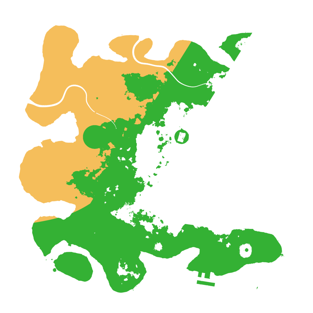 Biome Rust Map: Procedural Map, Size: 3500, Seed: 108020317