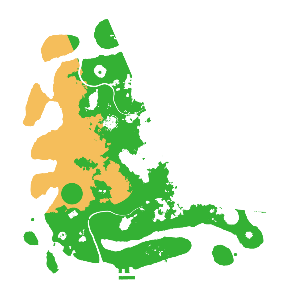 Biome Rust Map: Procedural Map, Size: 3600, Seed: 22880488