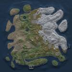 Thumbnail Rust Map: Procedural Map, Size: 3600, Seed: 22880488, 13 Monuments