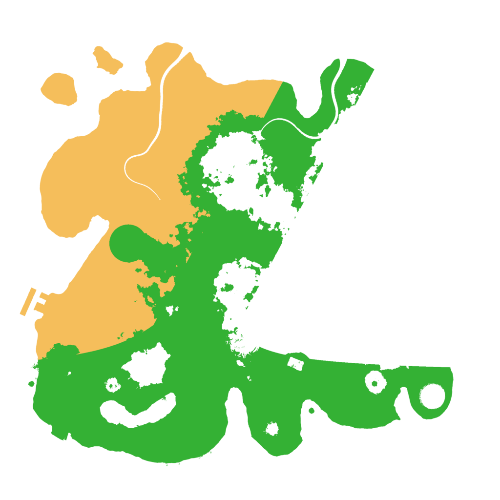 Biome Rust Map: Procedural Map, Size: 3500, Seed: 500970254